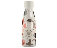 Cool Bottles - Nerūdijančio plieno vaikiškas buteliukas su šiaudeliu arba užsukimu, 260ml (Trickor treat)