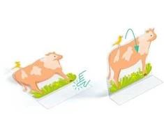 Djeco Daugkartiniai 3D lipdukai - Ūkis
