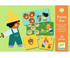 Djeco Dviejų dalių dėlionės - Pirmieji skaičiai (24 vnt.)