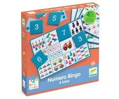 Djeco Edukacinis žaidimas - Eduludo - Skaičių bingo (4 žaidimai)