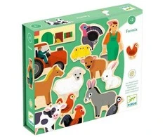 Djeco Magnetukų rinkinys - Ferma (24 vnt.) ( DJ03127 )