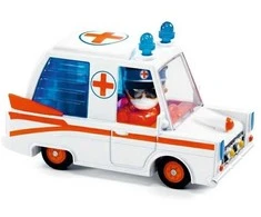 Djeco Crazy motors - Pamišę automobiliai - Greitosios pagalbos automobilis