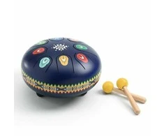 Djeco Animambo Muzikinis instrumentas - Mėlynas metalinis būgnas (8 natos)