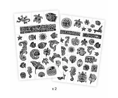 KNYGA Djeco Tatuiruotės - Polinezija (50+ tatuiruočių) ( DJ09248 )