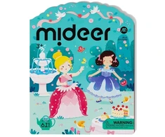 Mideer - Daugkartiniai lipdukai vaikams - Princesių pasaulyje