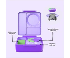 Pietų dėžutė su termosu OmieBox, Lilac Violetinė