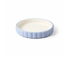 SOINA - Keramikinė lėkštė su silikoniniu nuimamu pagrindu, blu