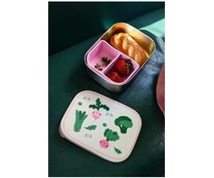 The Cotton Cloud - Nerūdijančio plieno pietų dėžutė - Veggie Pals