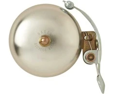 Basil Bazilikas PORTLAND BELL BRASS dviračio varpas 55mm, klasikinis, natūralus aliuminis (BAS-50421)
