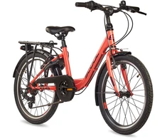 Children's bicycle S'COOL chiX, 20" Coral/Dark Raudona