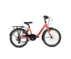 Children's bicycle S'COOL chiX, 20" Coral/Dark Raudona