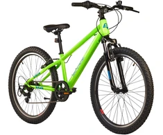 Vaikiškas dviratis S'COOL Xroc, 24" neoninės žalios/vandenyno spalvos