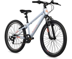 Children's bicycle S'COOL Xroc, 24" Sky Pilkas/Neon Oranžinis