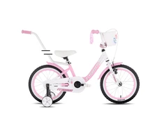 Children's bicycle TABOU Miss, 16" pink-baltas