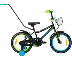Children's bicycle TABOU Rocket Alu, 18" juodas-mėlynas