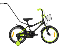 Dviratis Tabou Rocket CS 16 juodas-lime