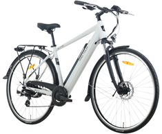 Electric bicycle TOTEM XC921, 28" baltas