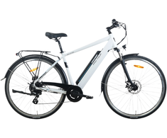 Electric bicycle TOTEM XC921, 28" baltas