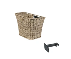 None Front basket BASIL Rattan Look FM, Seagrass (light ruda)