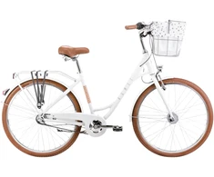 Bicycle ROMET Pop Art Classic 26, baltas + front basket