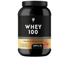 Protein powder TREC GOLD CORE LINE WHEY 100 STRAWBERRY 2000g