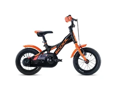 Children's bicycle S'Cool XXlite, 12" juodas-oranžinis