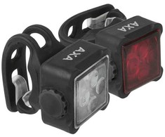 Dviračio žibintų rinkinys AXA Niteline 44-R, įkraunamas USB