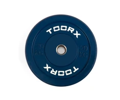 TOORX Bumper Plate Challenge, mėlynas, 50 mm, 20 kg