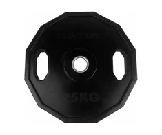 Olimpiniai gumuoti svarmenys TUNTURI 1,25-25kg (Svoris: 1 x 25 kg)