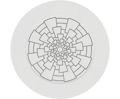 3D Gaminiai 3D-12111052 įleidžiama LED panelė/šviestuvas su piešiniu 9W, 4000K