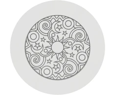 3D Gaminiai 3D-12111054 įleidžiama LED panelė/šviestuvas su piešiniu 9W, 4000K