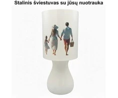 3D Gaminiai Stalinis apvalus šviestuvas su jūsų nuotrauka