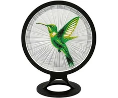 3D Gaminiai Stalinis LED šviestuvas Kolibris, apskritimo formos