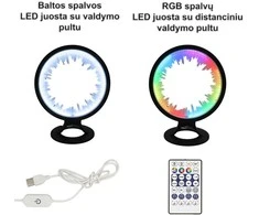 3D Gaminiai Stalinis LED šviestuvas Kristalai, apskritimo formos