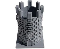 3D Gaminiai Tušinukų laikiklis Pilies bokštas