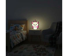 3D Gaminiai Vaikiškas LED šviestuvas Katytė