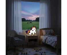 3D Gaminiai Vaikiškas LED šviestuvas Vienaragis