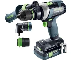 Suktuvas-gręžtuvas Festool QUADRIVE TDC 18/4 5,0/4,0 I-Set; 18 V; 5,0 Ah + 4,0 Ah akum.