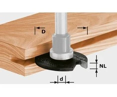 Diskinė griovelių freza (be frezos koto) Festool; Ø40 mm; 2,5 mm