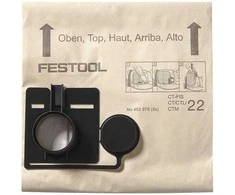 Popieriniai maišeliai dulkių siurbliui Festool FIS-CT 44 5X