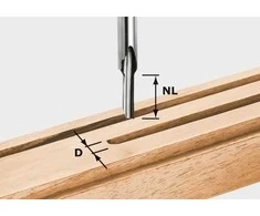 Festool Pirštinė griovelių freza HS S8 D 4/15