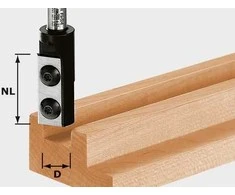 Festool Pirštinė griovelių freza su apsukamomis pjovimo plokštelėmis HW S8 D10/25 WP Z1