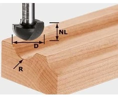 Festool Pirštinė lovelių freza HW S8 R4