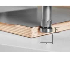Sulyginimo freza Festool; Ø22 mm; su guoliu