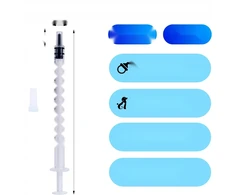 1 ml švirkštai, 50 vnt., laboratorinis plastikas, be adatų matavimui