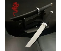 1 PC. TAKTINIS KARINIS PEILIS KATANA TANTO SAMURAI MEDŽIOKLĖ + Dangtis