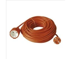 Emos 1-vietis ilgintuvas 15m/2x1mm oranžinis