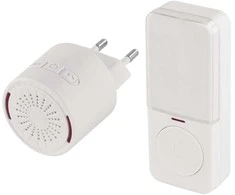 10 melodijų belaidis skambutis su mygtuku Emos IP44/230V/150m