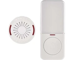 10 melodijų belaidis skambutis su mygtuku Emos IP44/230V/150m