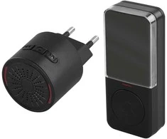 10 melodijų belaidis skambutis su mygtuku Emos IP44/230V/150m